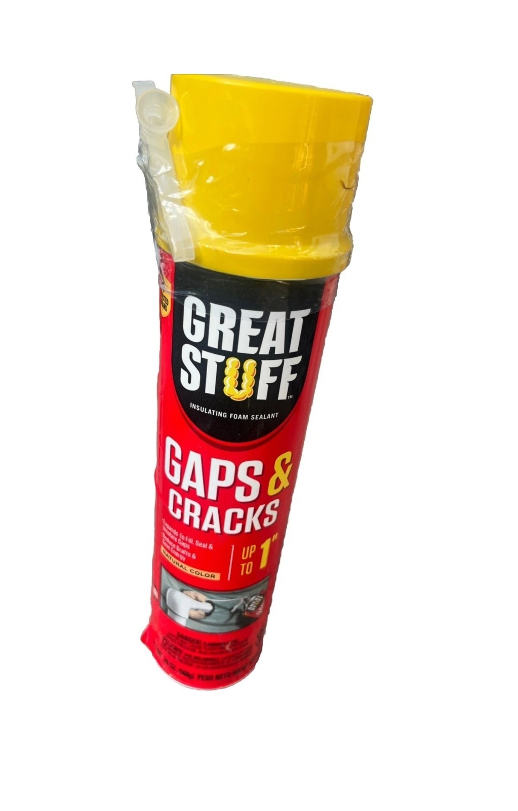 Great Stuff Gaps & Cracks Filler Foam Insulation For Up To 1″ 16 oz New
