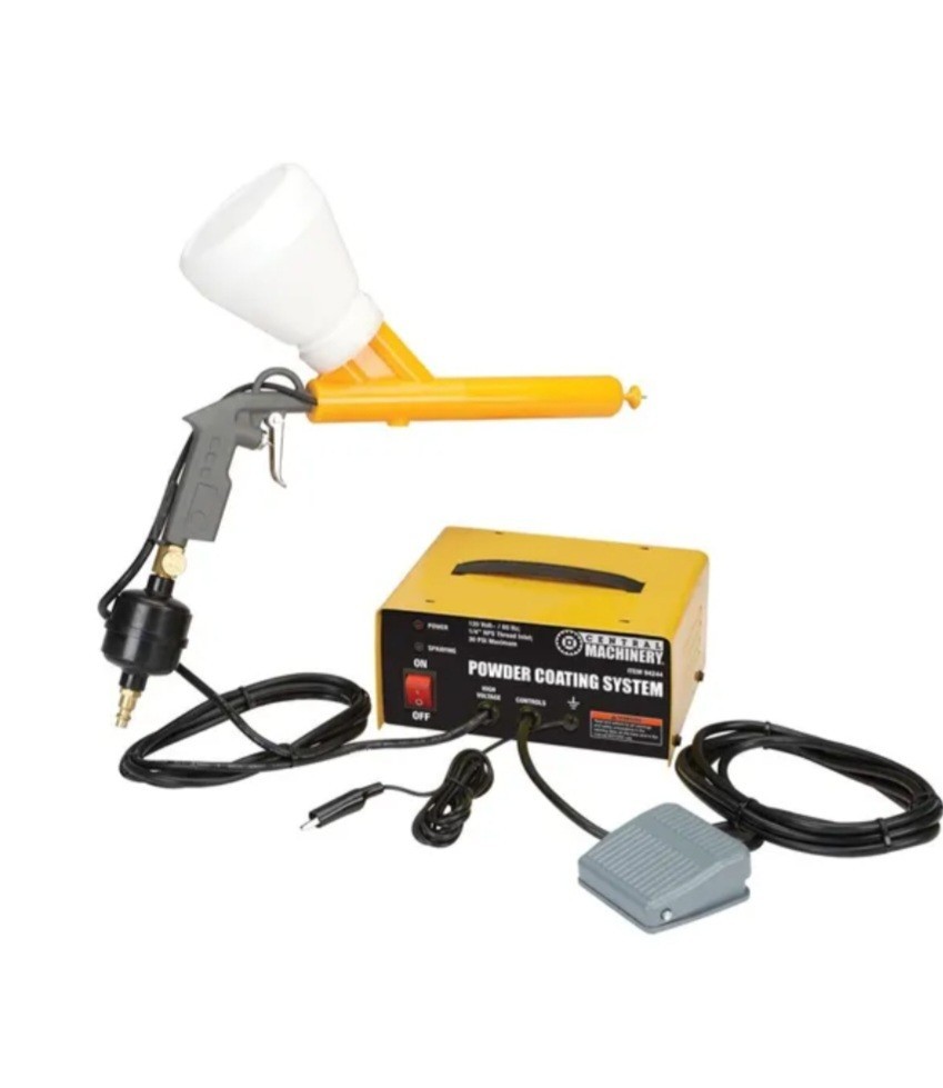 Central Machinery 10-30 PSI Powder Coating System Electrostatic Paint Gun 94244