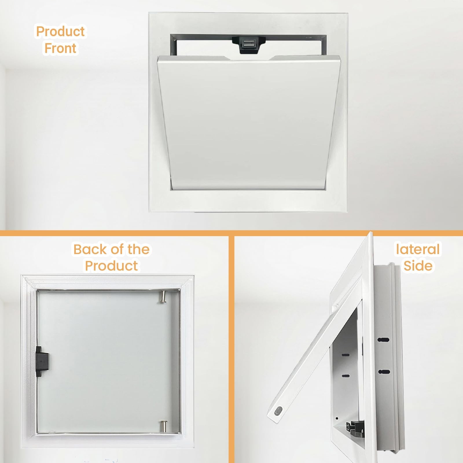 8×8 Inch White Aluminum Alloy Access Doors Panel Drywall Wall Ceiling Repair
