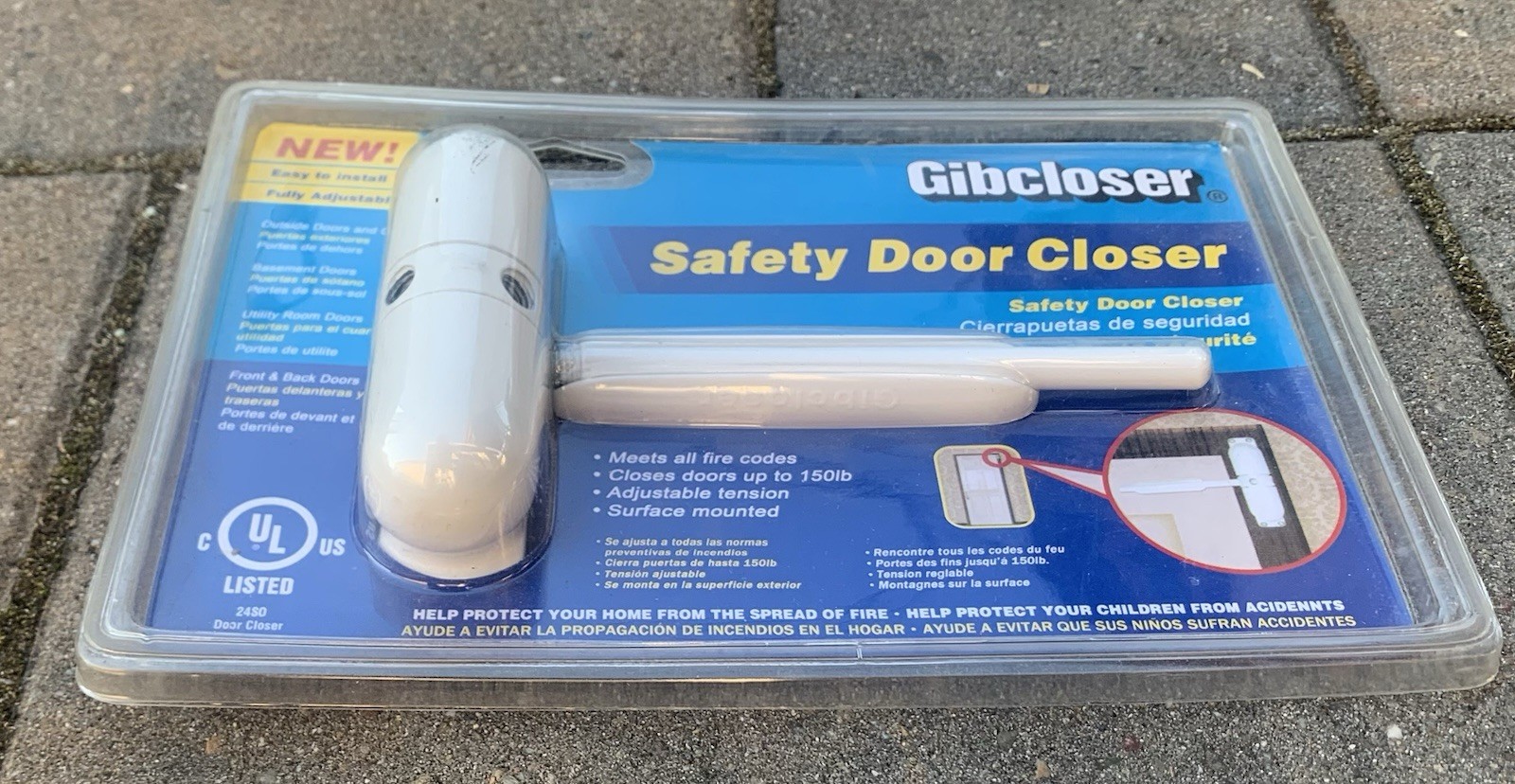 Astra Gibcloser Safety Door Closer KC10HD White Brand New Sealed