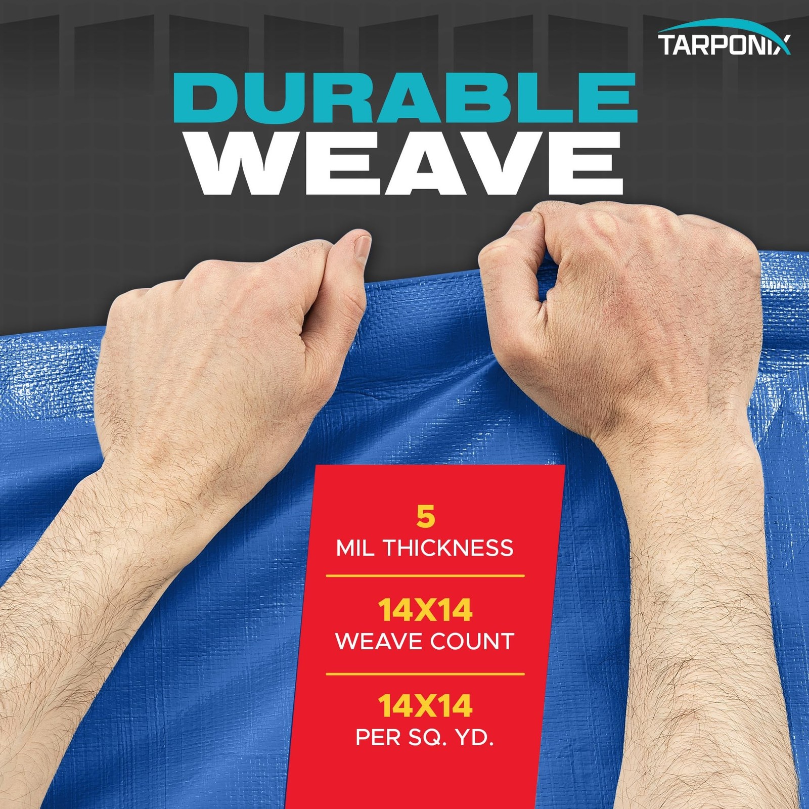 Better Blue Poly Tarp 12’ x 25’ – Lightweight 5 Mil Waterproof