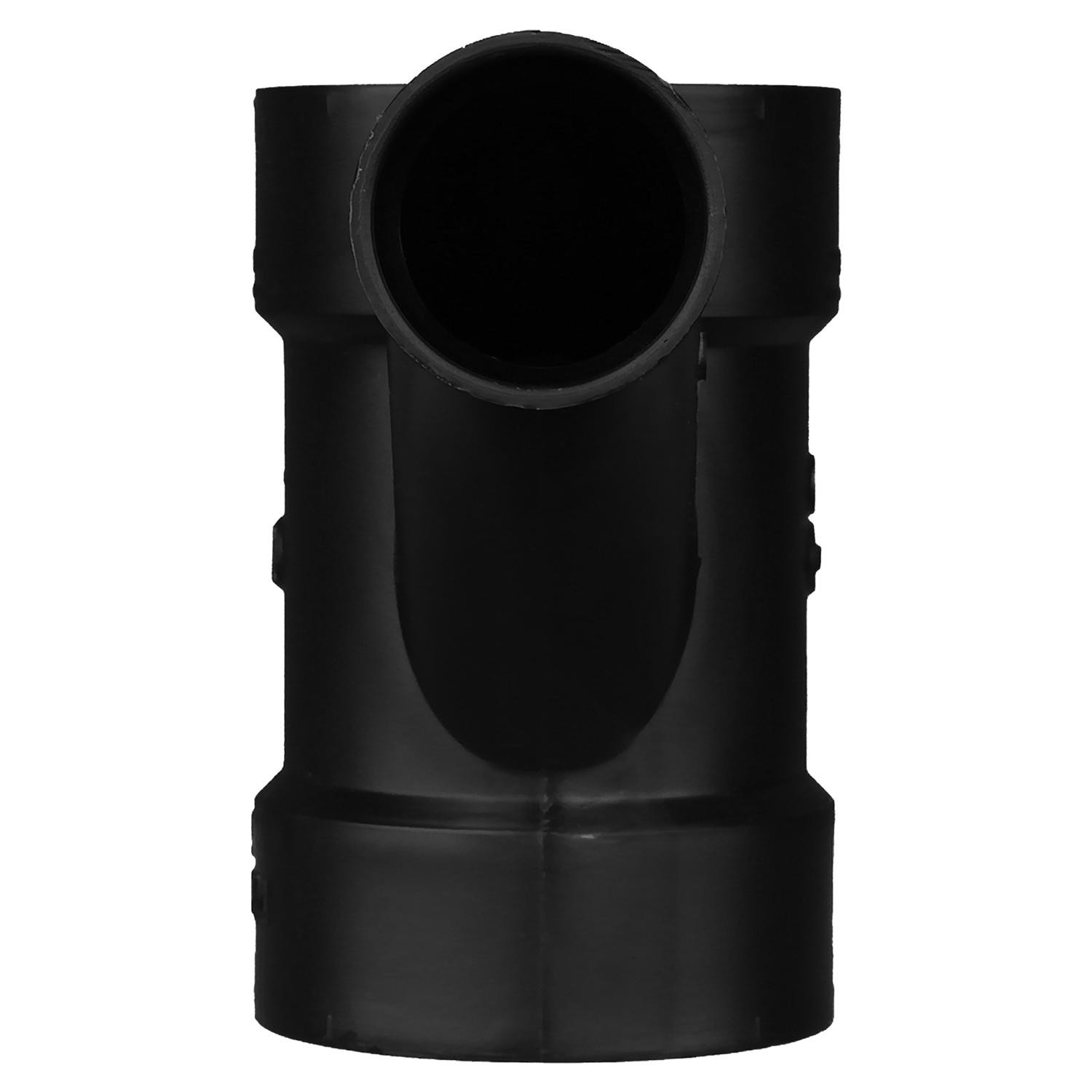 Charlotte Pipe ABS005021600 Black DWV ABS Wye 4 x 4 x 2 Hub Dia. in.