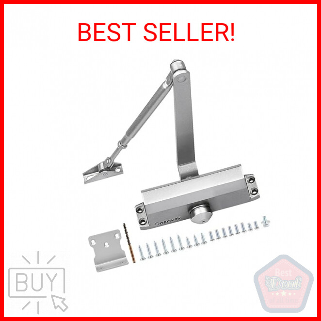 Onarway Door Closer Adjustable Automatic Door Closure Size 2 Spring Hydraulic Al