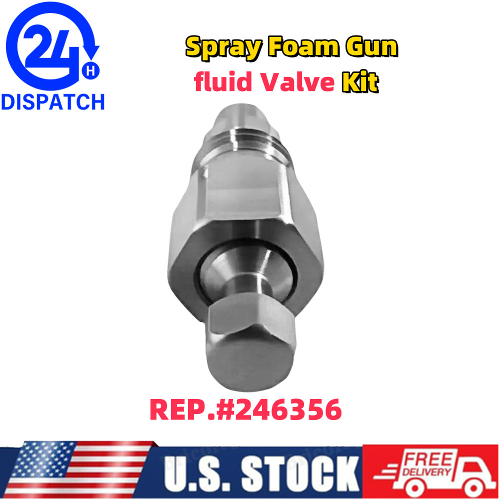 For Fusion Air Purge AP Spray Gun Spray Foam Gun fluid Valve Kit 246356