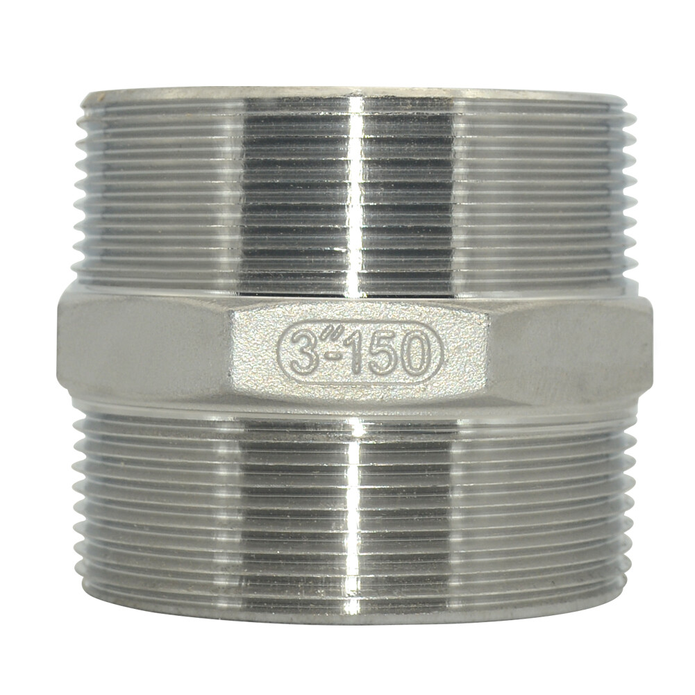 3″ 3 inch in Male Pipe Fitting Hex Nipple NPT Stainless Steel SS304 connector