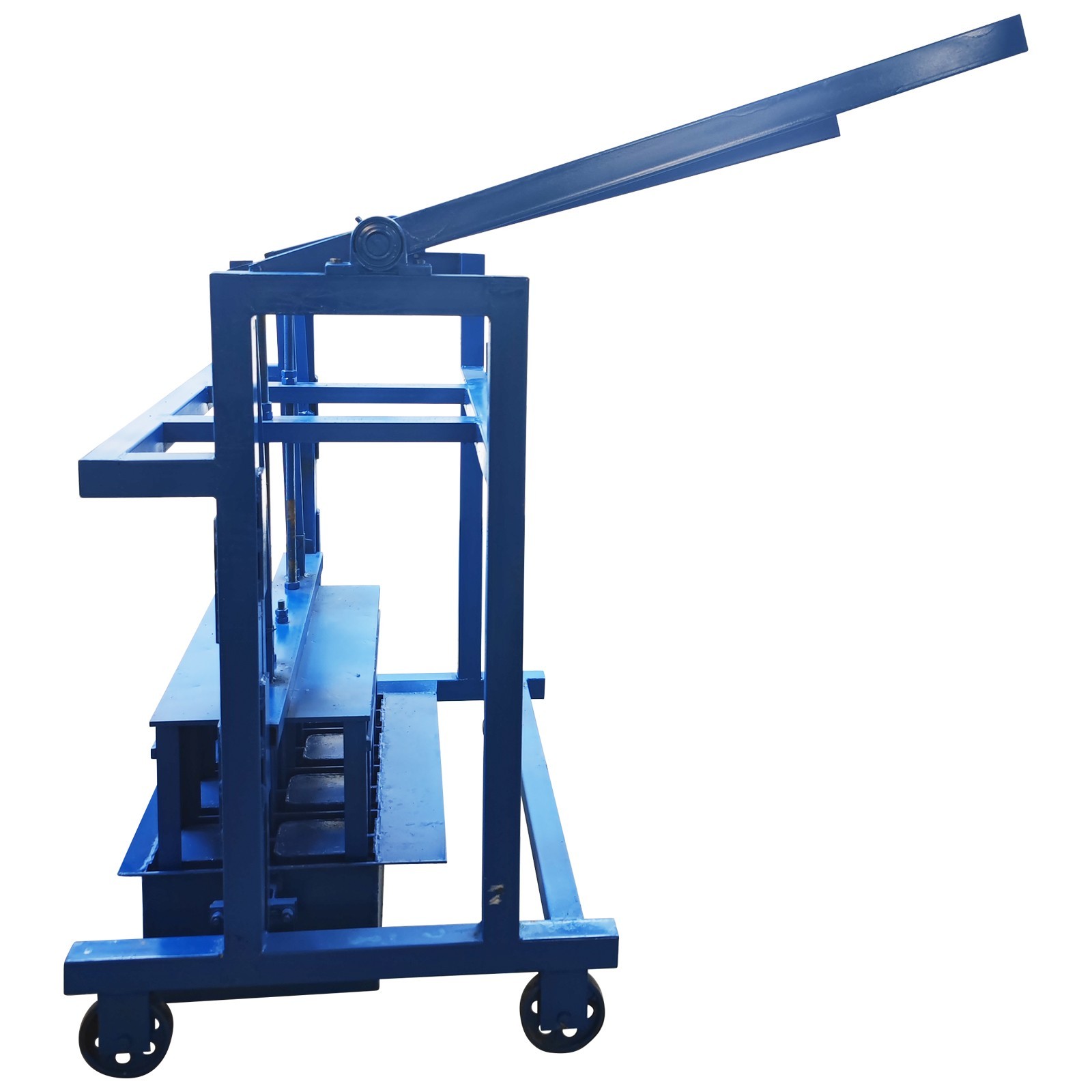 Manual Concrete Hollow Block Maker H1 Hole 4 Bricks/Time Brick Molding Machine