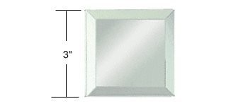 CRL 3″ Mirror Square Beveled on All Sides