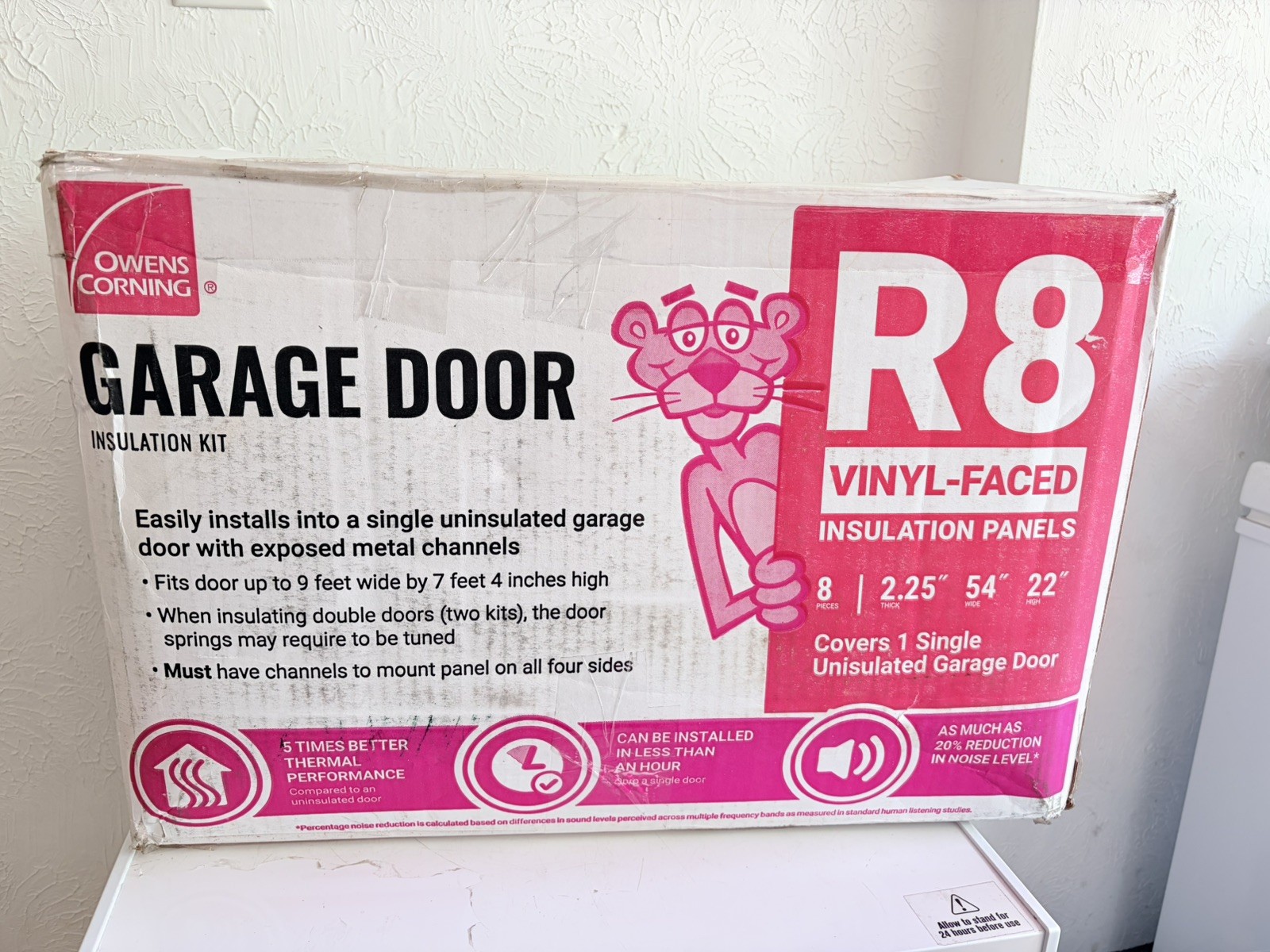 Owens Corning Garage Door Fiberglass Insulation 22” x 54” 3 Rolls ONLY