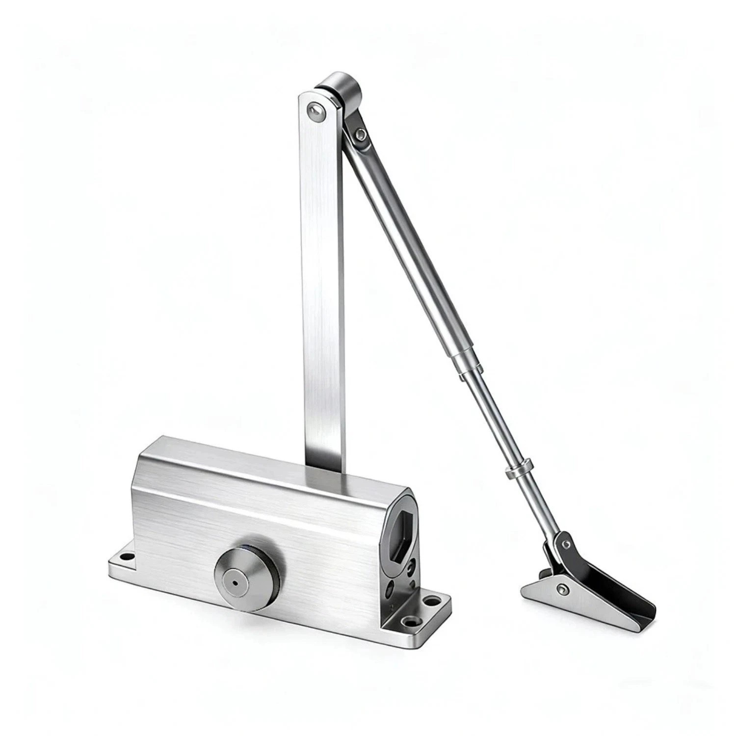 65-85 Kgs Size4 Commercial Door Closer Silver Aluminium Alloy Heavy Duty New