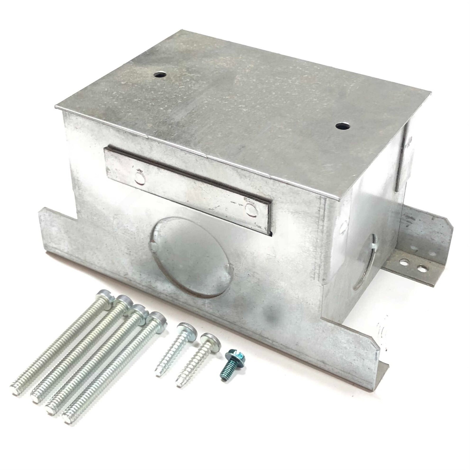 THOMAS & BETTS 741-D GALVANIZED STEEL FLOOR BOX DEEP SINGLE GANG ADJUSTABLE