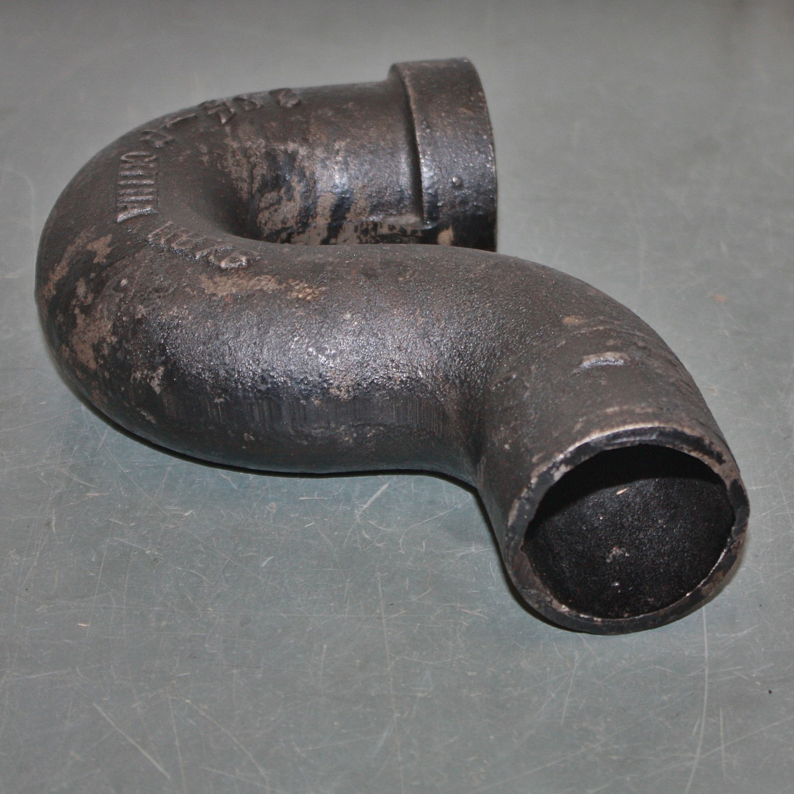 New Age P-Trap 222588, 2″ Socket x 2″ Threaded, Class 20 Pipe, Black Cast Iron