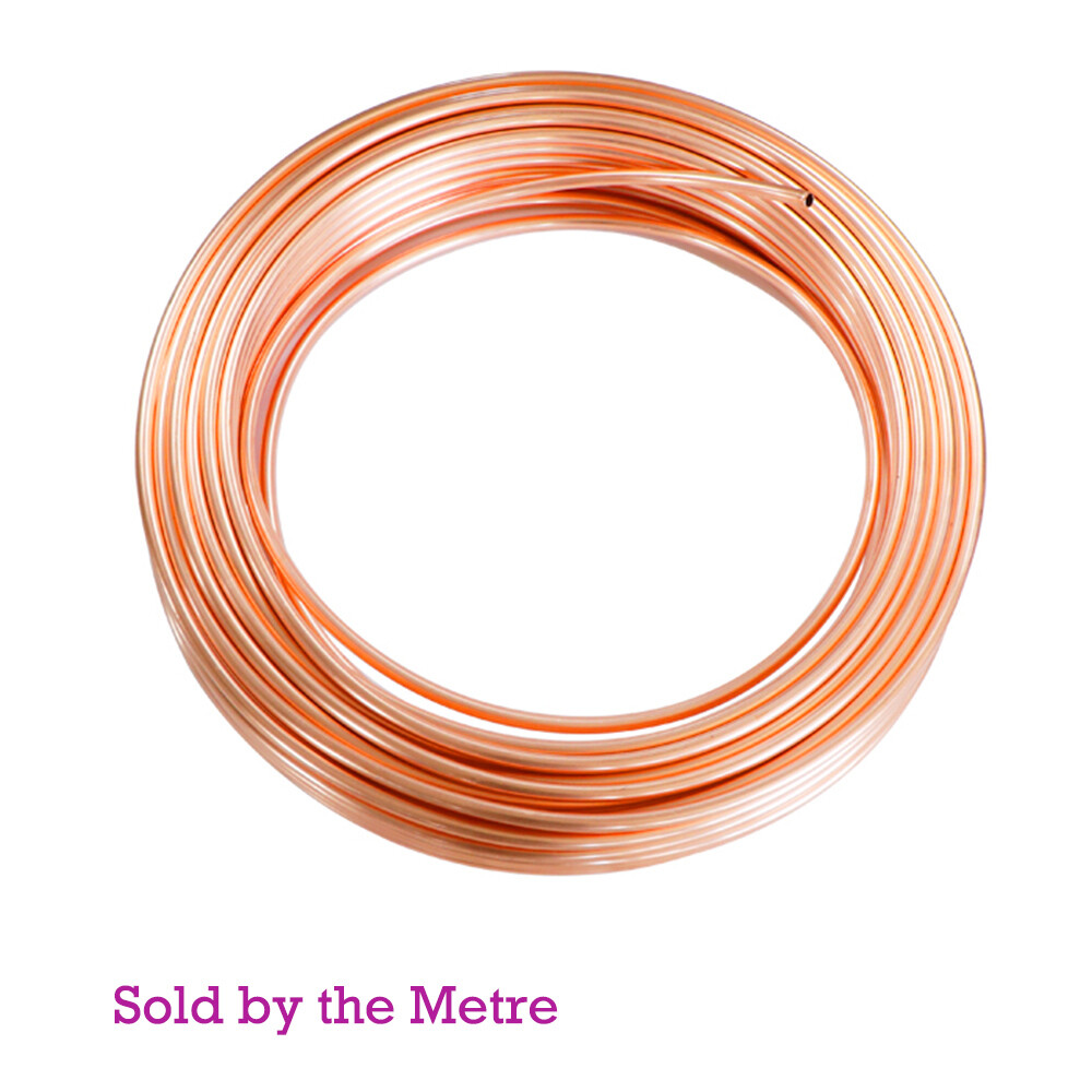 Soft Copper Pipe Tube Coils Plumbing Microbore Water Gas DIY Microbore 1M Long