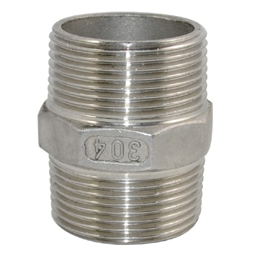 1-1/4″ 1.25 in Male MM connector Pipe Fitting Hex Nipple NPT Stainless Steel 304