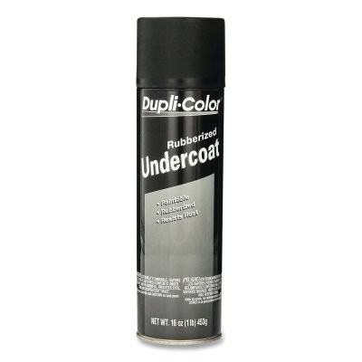 Rubberized Undercoat, 16 oz, Aerosol Can, Flat, Black Pack of 12 EUC101A00