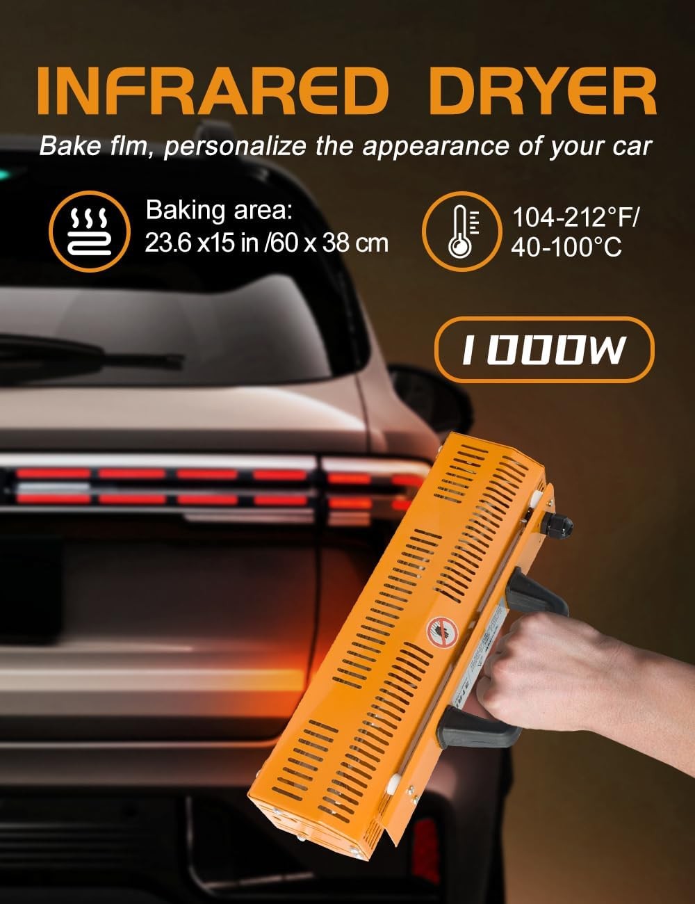 Shortwave Infrared Paint Curing Lamp 1000w 110v Handheld