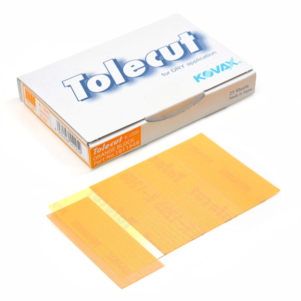 Eagle Abrasives, Inc. KOVAX Tolecut 191-1546 4-Cut Sheets, 70 mm W x 114 mm L,