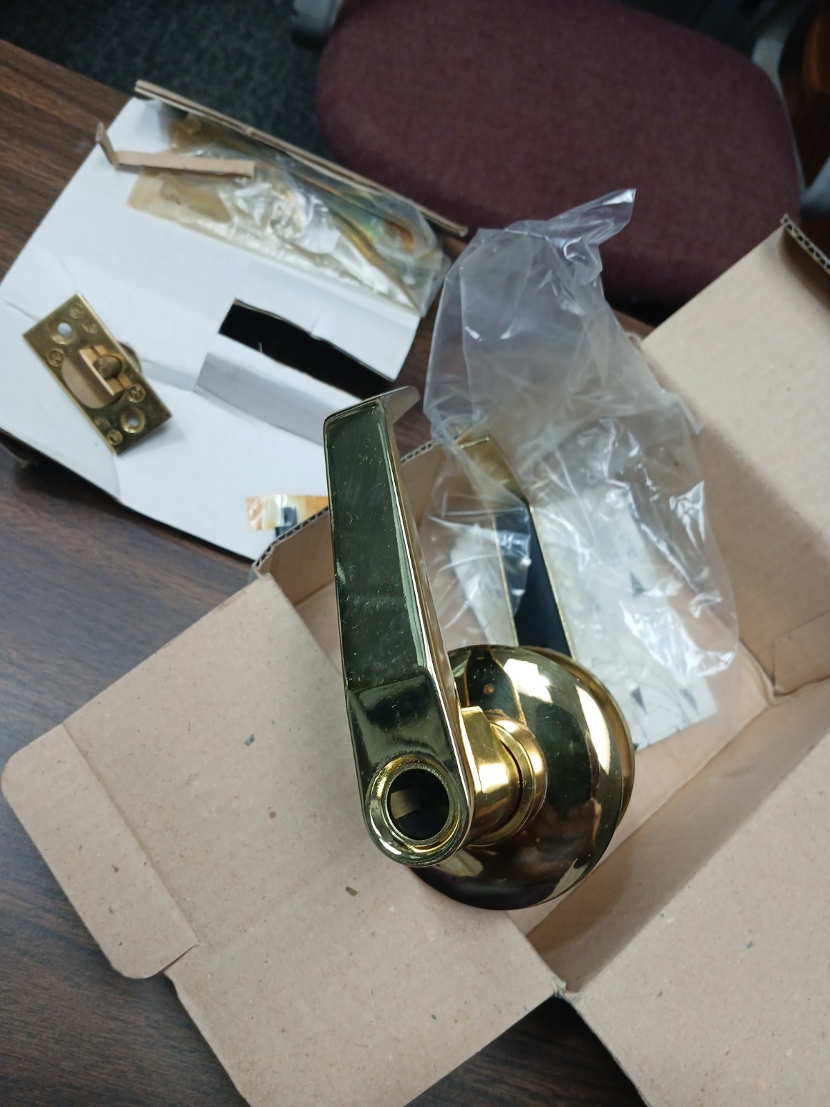 PDQ office entrance lever lock W/ MXA ALPHA cylinder OIL RUBBED BRONZE finish