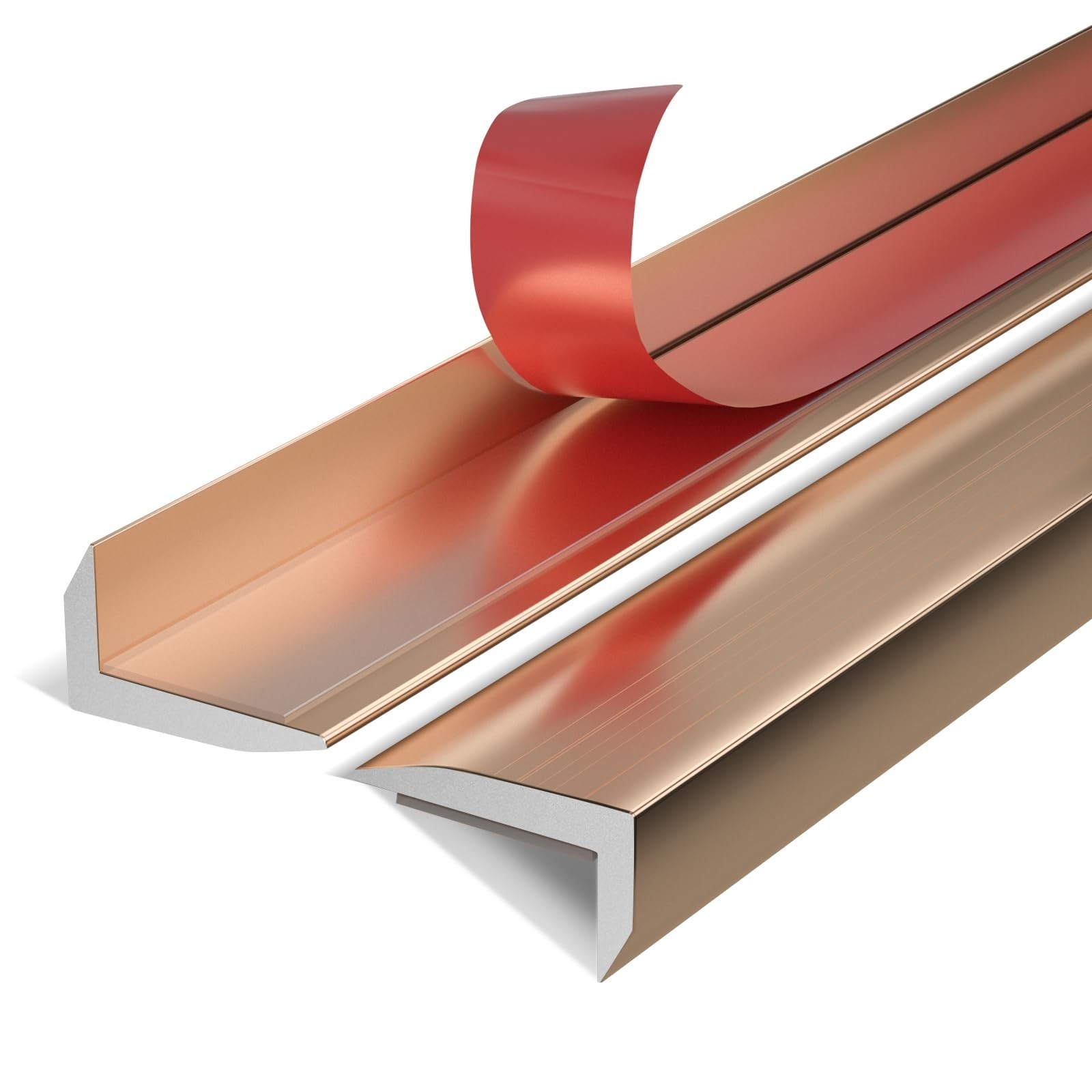 Peel and Stick Aluminum Tile Trim,10-Pack 12 Inch Decorative Brushed Metal Tr…