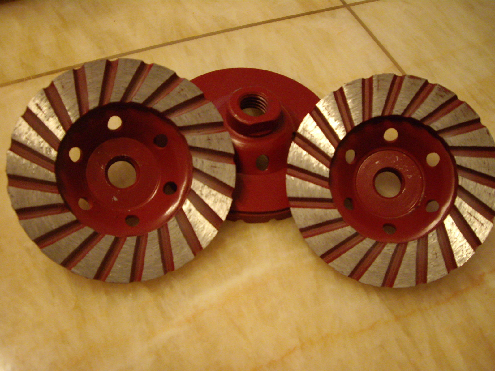5″ Spiral Turbo Concrete Diamond Grinding Cup Wheel 12 Pieces stone sanding disc