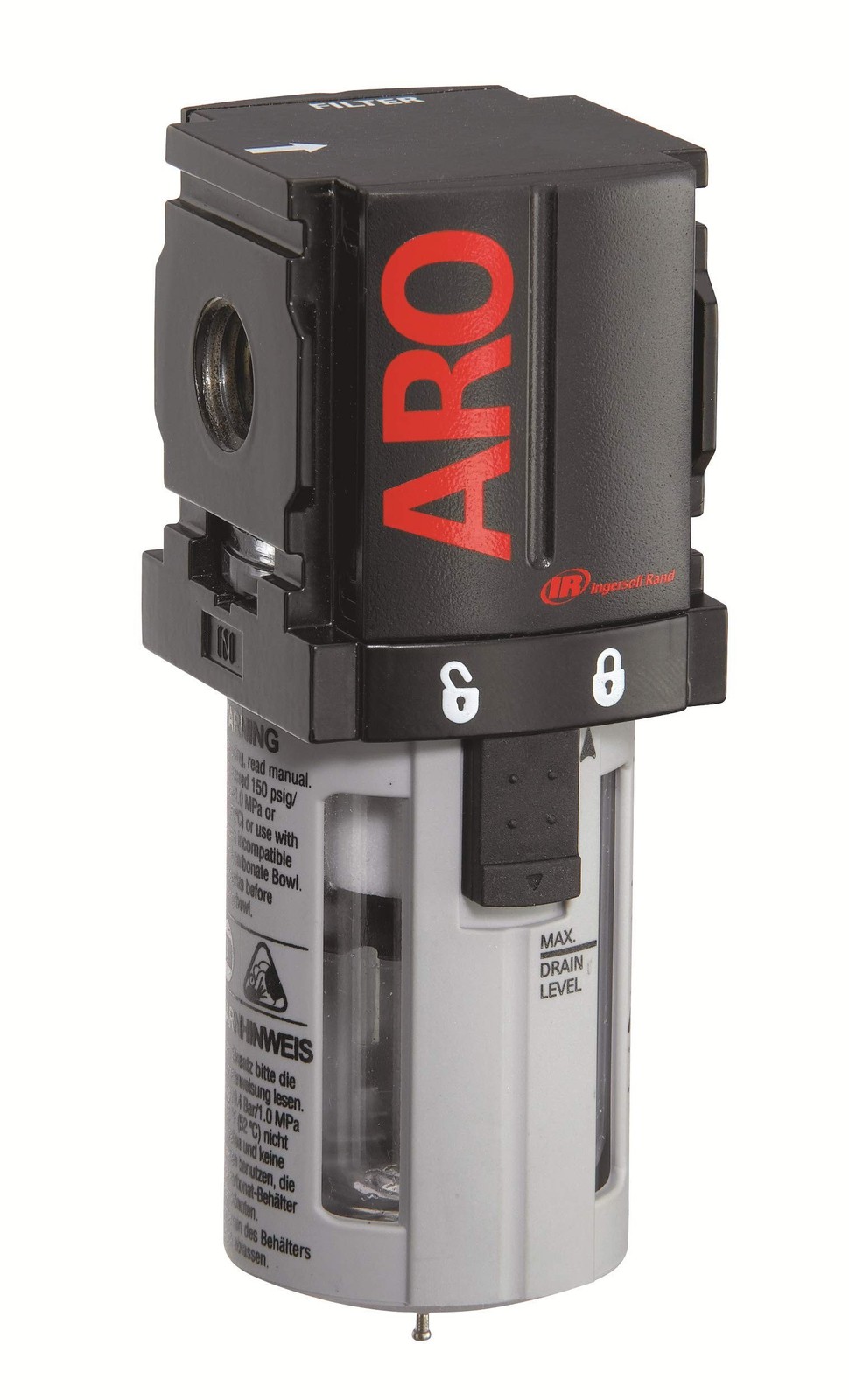 ARO F35121-300-VS Air Line Coalescing Filter, 1/4″ NPT – 150 psi Max Inlet