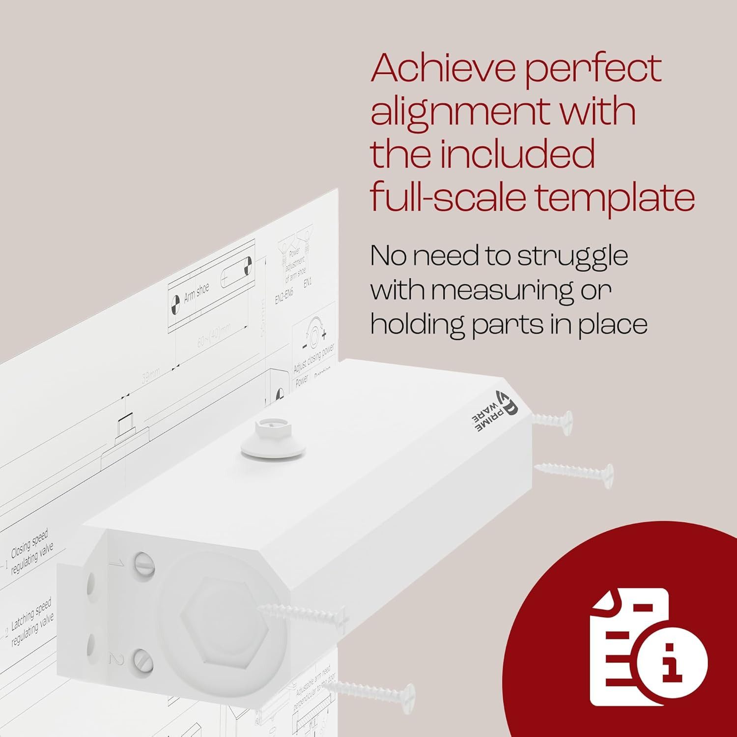 DC-600 Adjustable Hydraulic Door Closer | Soft Close for 30-300 Lbs Doors