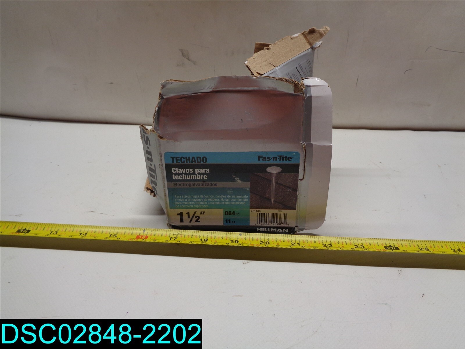 QTY=10LB: Hillman Fasn-Rite Roofing Nails, Electro-Galvanized, 1.5″ x 11 Ga