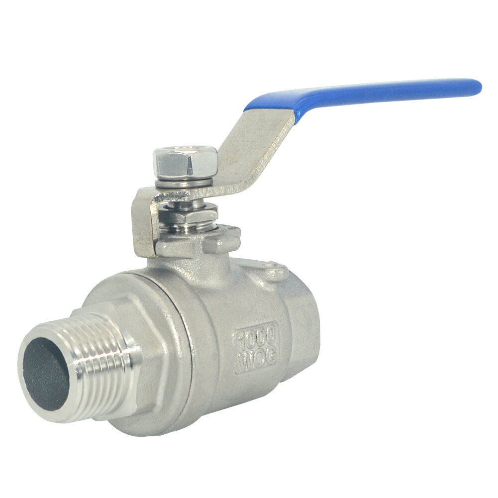 1/2″ to 2″ 1″ 1.5″ in inch NPT thread MALE to Female Full Port Ball Valve SS 304