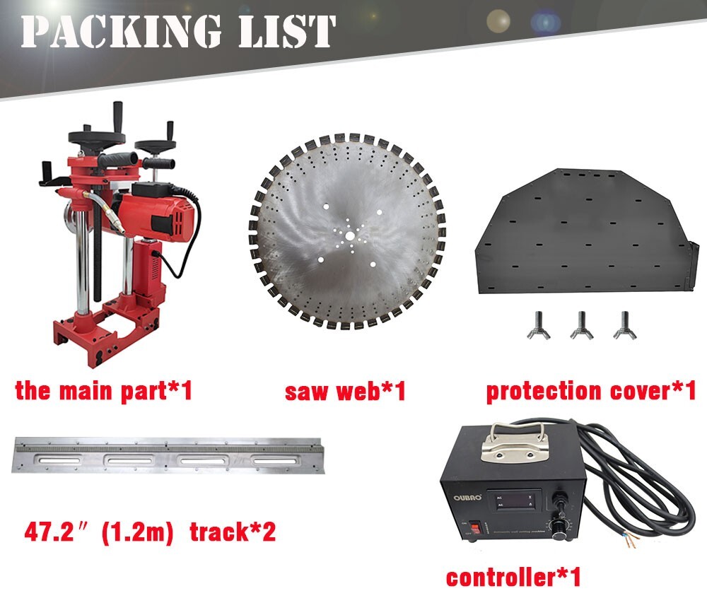 12.5″/320mm Cutting Depth Concrete Wall Cutter for Building Renovation etc.220V