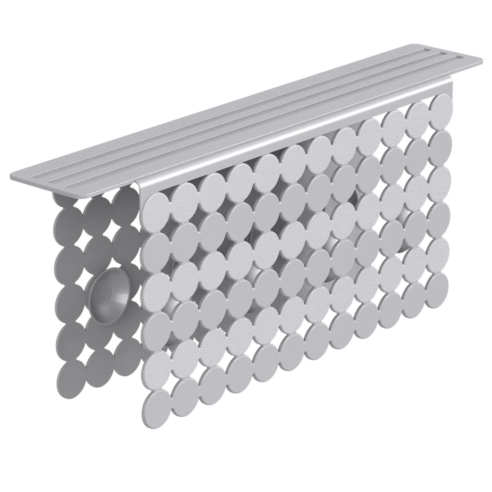 Bligli Plastic Sink Saddle, Divider Mat with Strong Suction 1 PACK, Gray