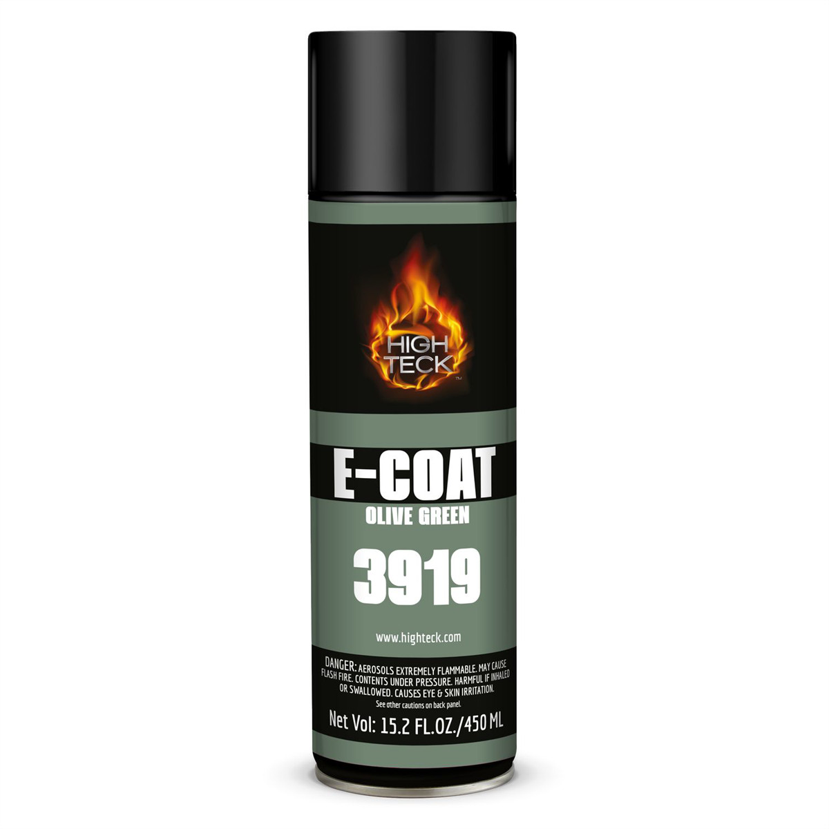 High Teck Products E-COAT OLIVE GREEN AEROSOL HIT.3919