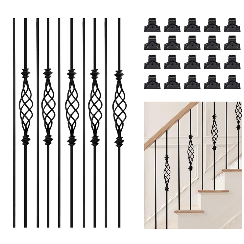 Aaqq Decor 10 Pack Balusters For Staircase Interior Hollow Big Basket And