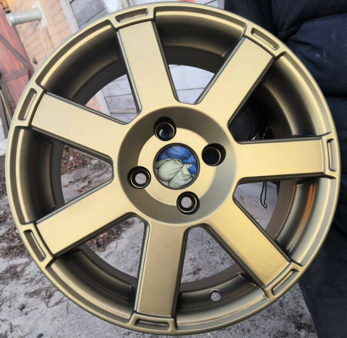 MATTE DENIM METALLIC BRONZE powder coating (FIT TRIBO), 1Lb/450g