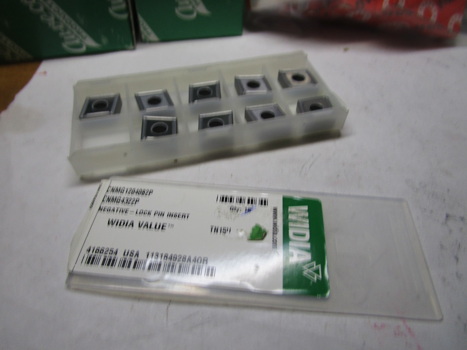TN10U NEGATIVE-LOCK PIN INSERT CNMG1204082P QTY 9
