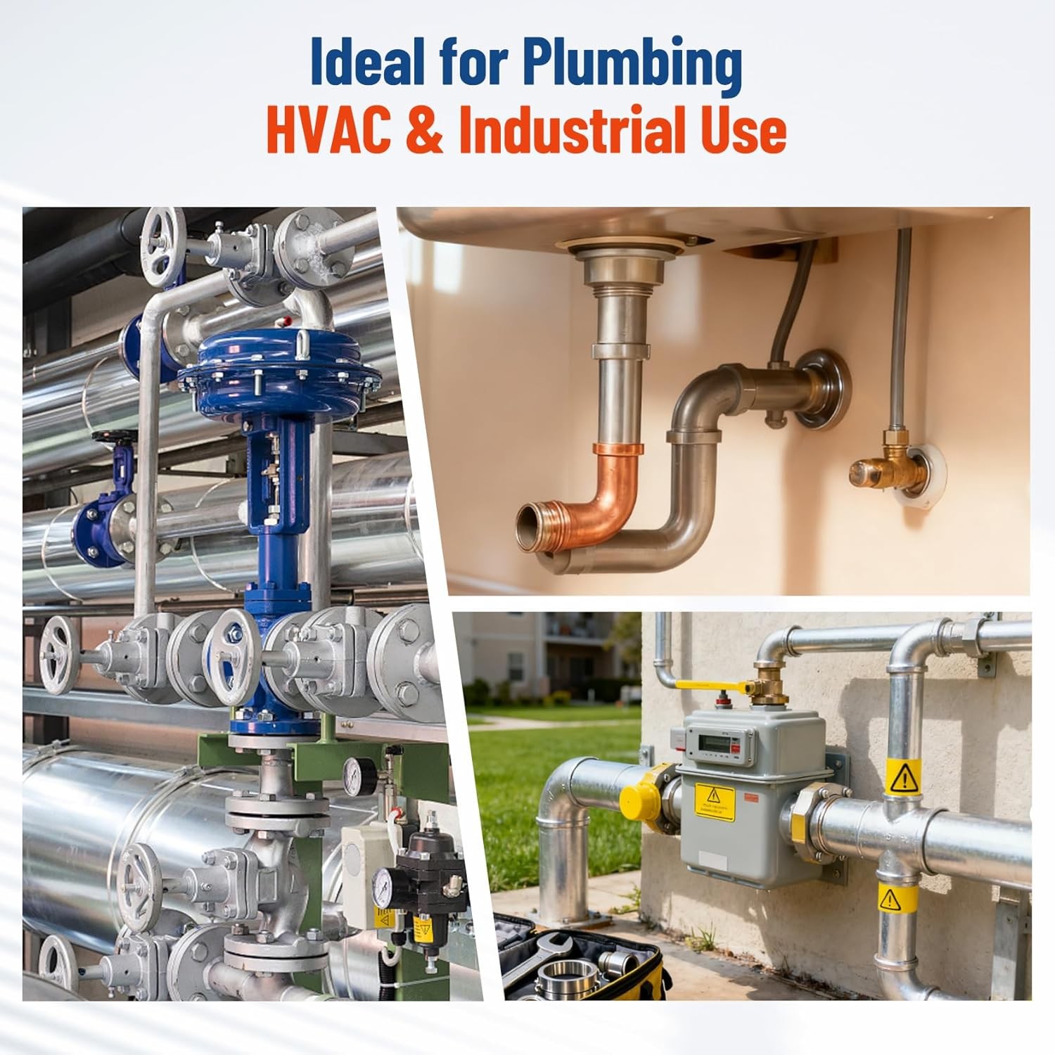 Copper Pipe Cleaner Drill 1/2″ 3/4″ Metal Tube Cleaning Tool w/ Hex Shank,Brush