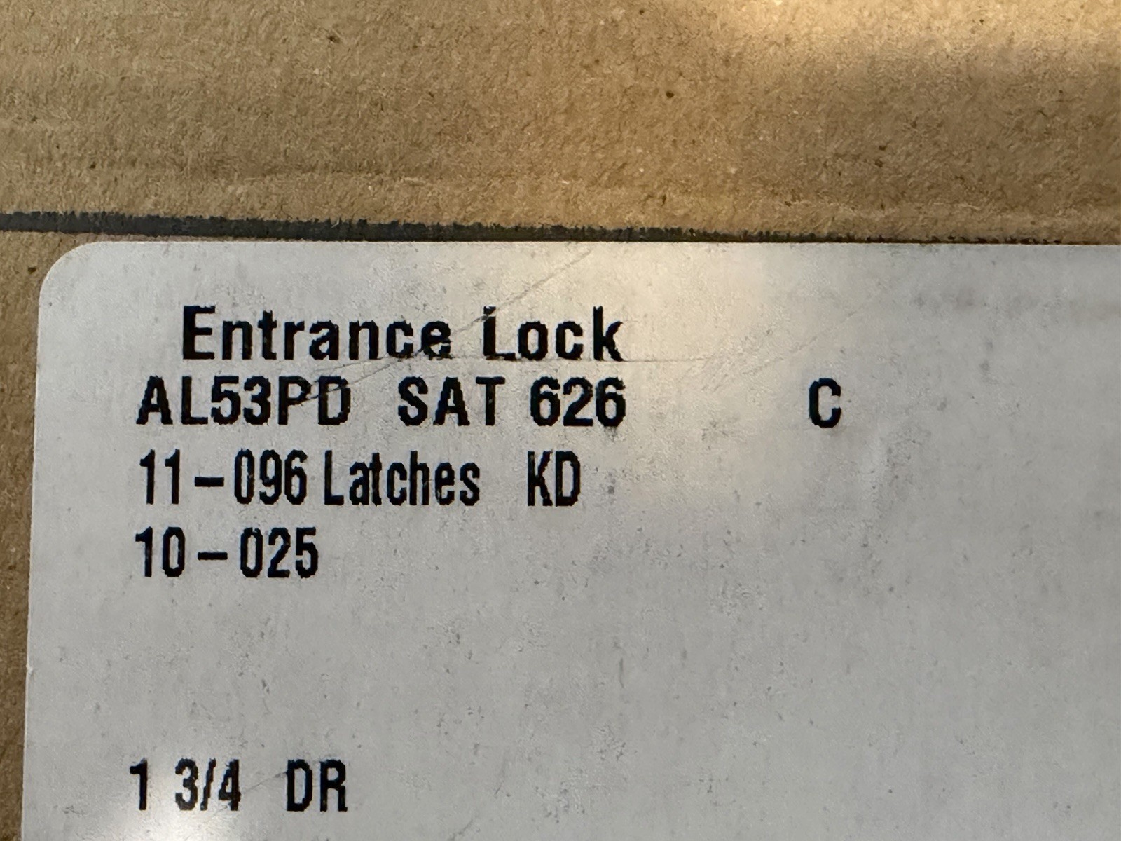 schlage entry door lock set Brushed Aluminum