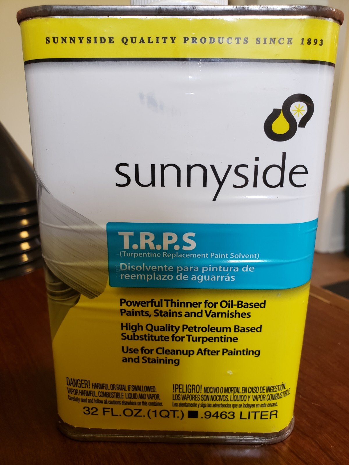 Sunnyside T.R.P.S. Paint and Varnish Thinner, 1 quart, Local Pickup