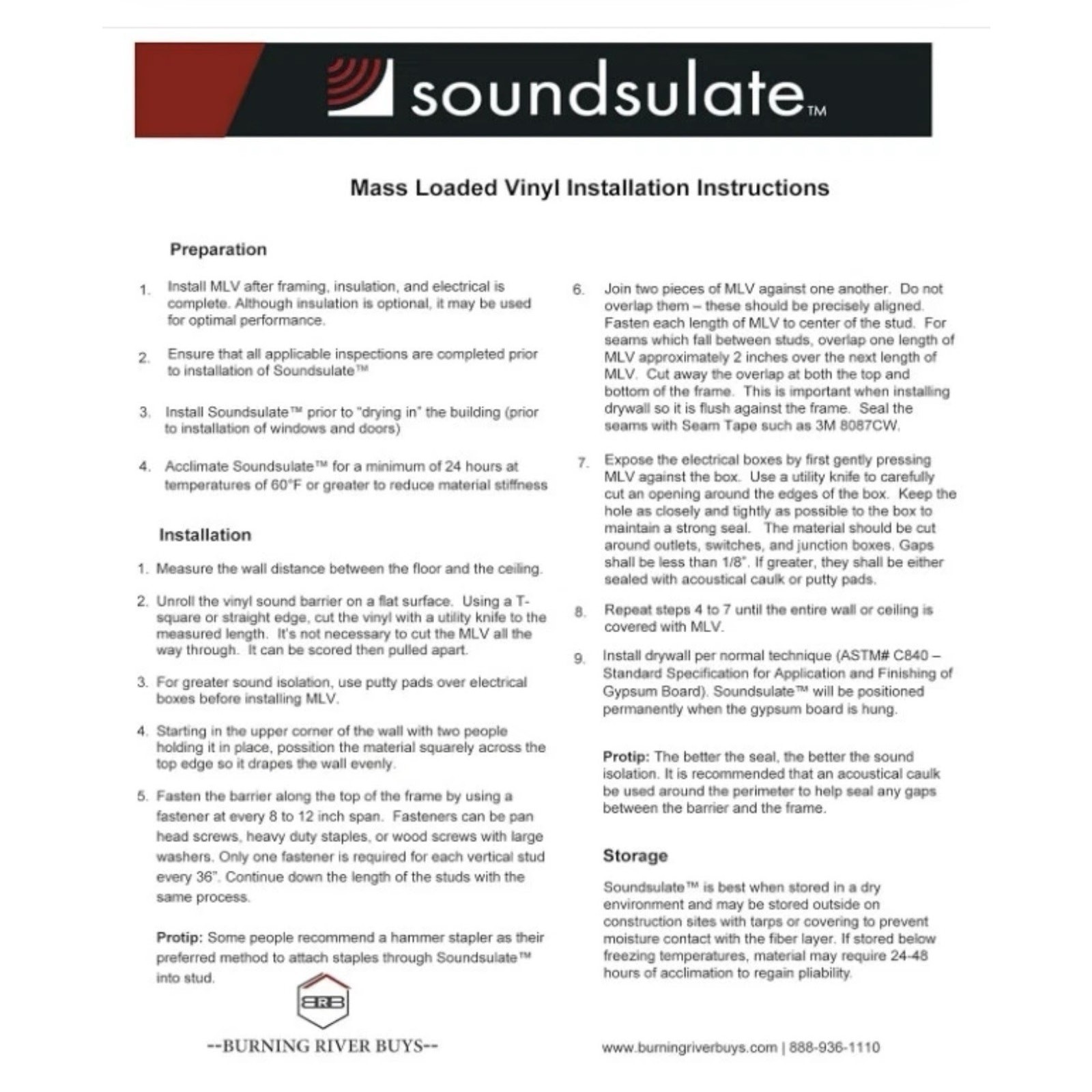Soundsulate 1 lb Mass Loaded Vinyl Soundproofing 4′ x 25′ (100 sf), Made in USA