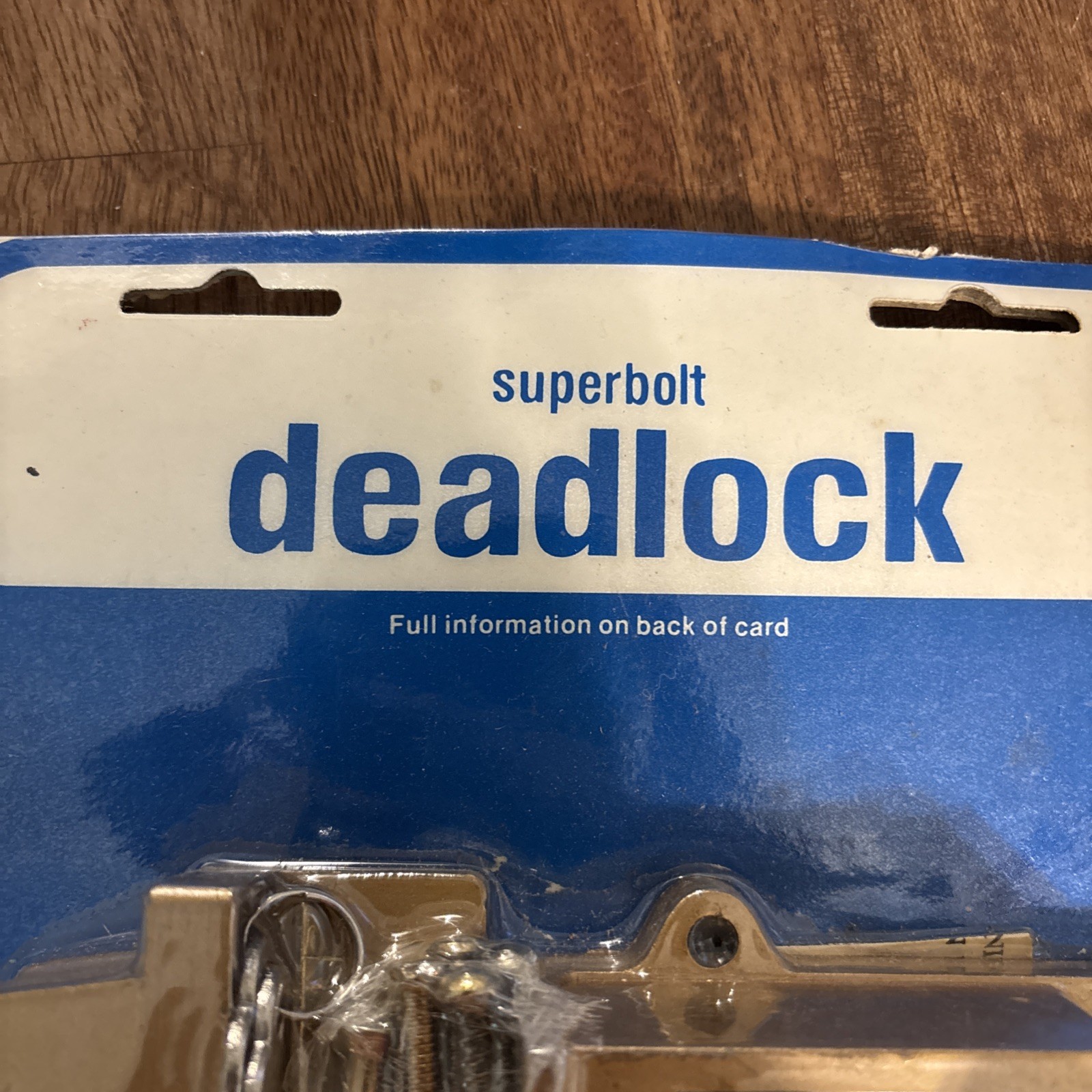 S. PARKER LOCK DEADBOLT Model 1304 Deadlock With X- Large Bolt 3/4”x5/8”x1” Bolt