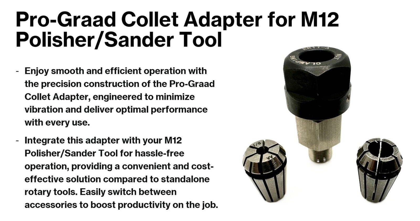 Adapters for M12 Polisher/Sander Tool