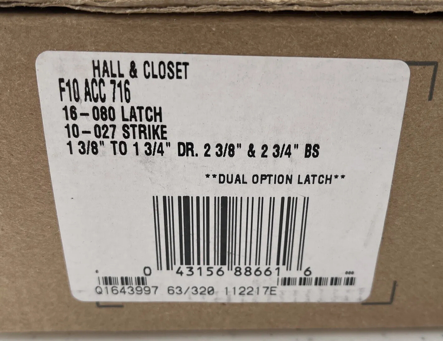 SCHLAGE F10 ACC 716 Lever Hall & Closet Passage Aged Bronze
