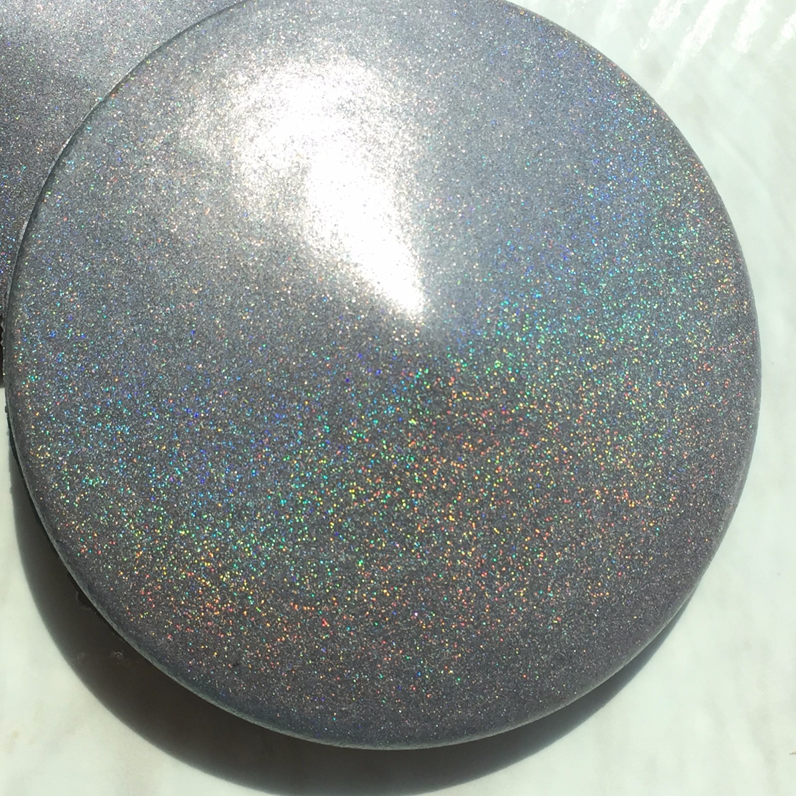 Semi-gloss SPARKLE HOLOGRAPHIC SILVER powder coat paint 1Lb / 450 g