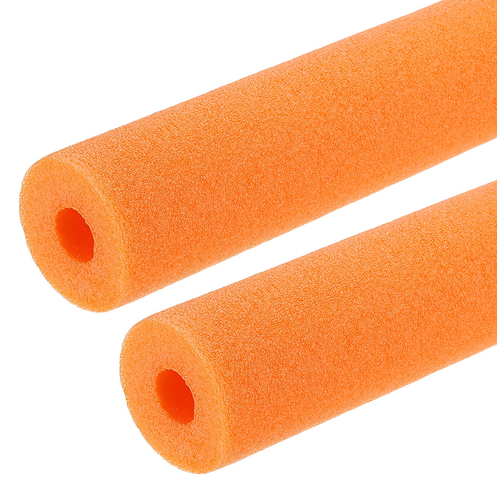 2pcs 1″ ID 4FT Pipe Insulation Foam Tube 2.56″ OD Tubing Cover Orange