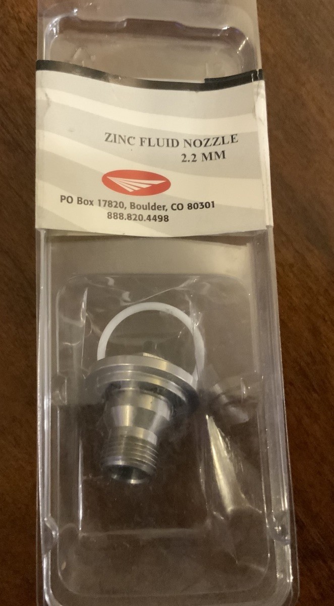 C.A. Technologies/C.A.T 32-2122Z-P ZINC FLUID NOZZLE 2.2 MM