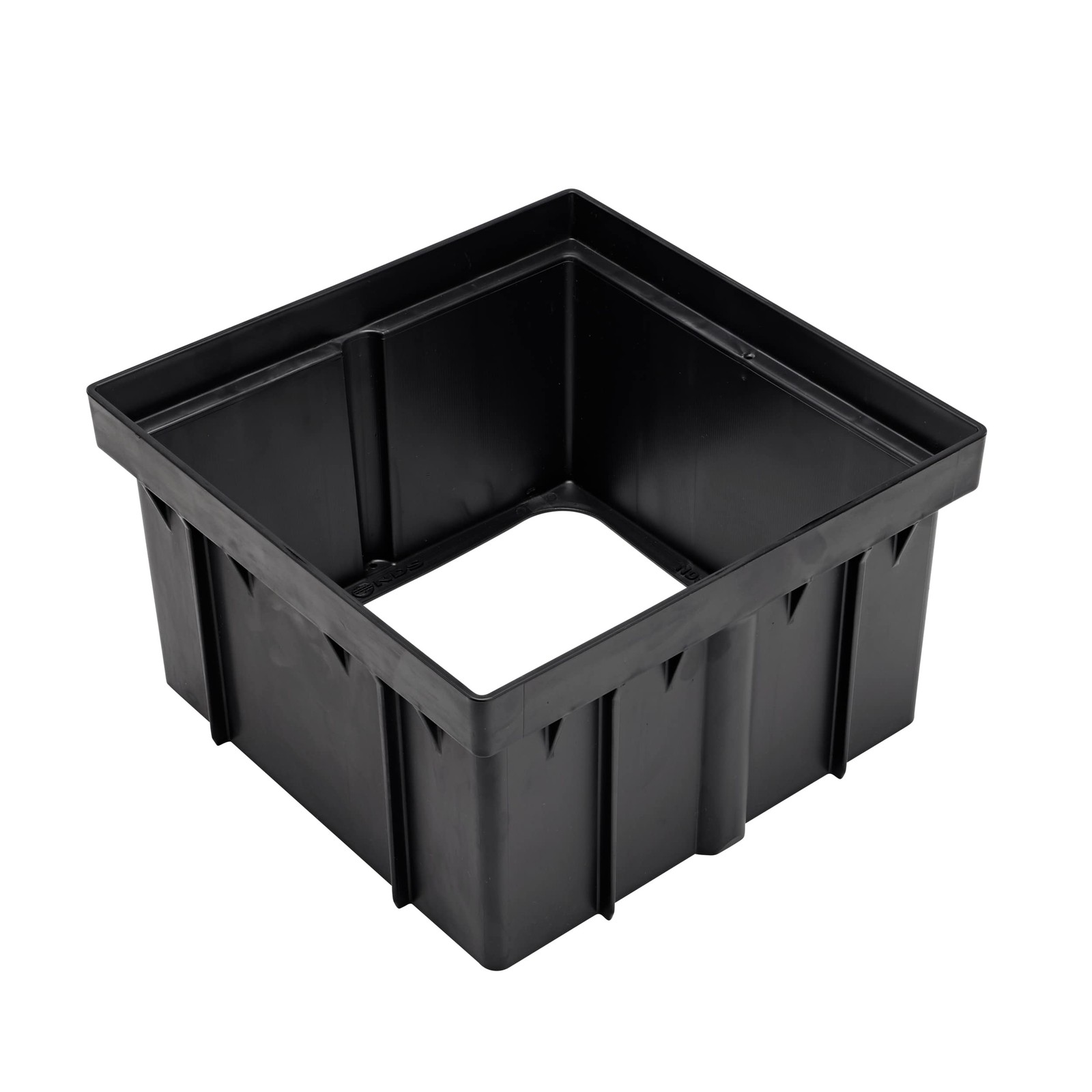 NDS 1216 Catch Basin Riser for 12 Inch Square 1 Count (Pack of 1), Black