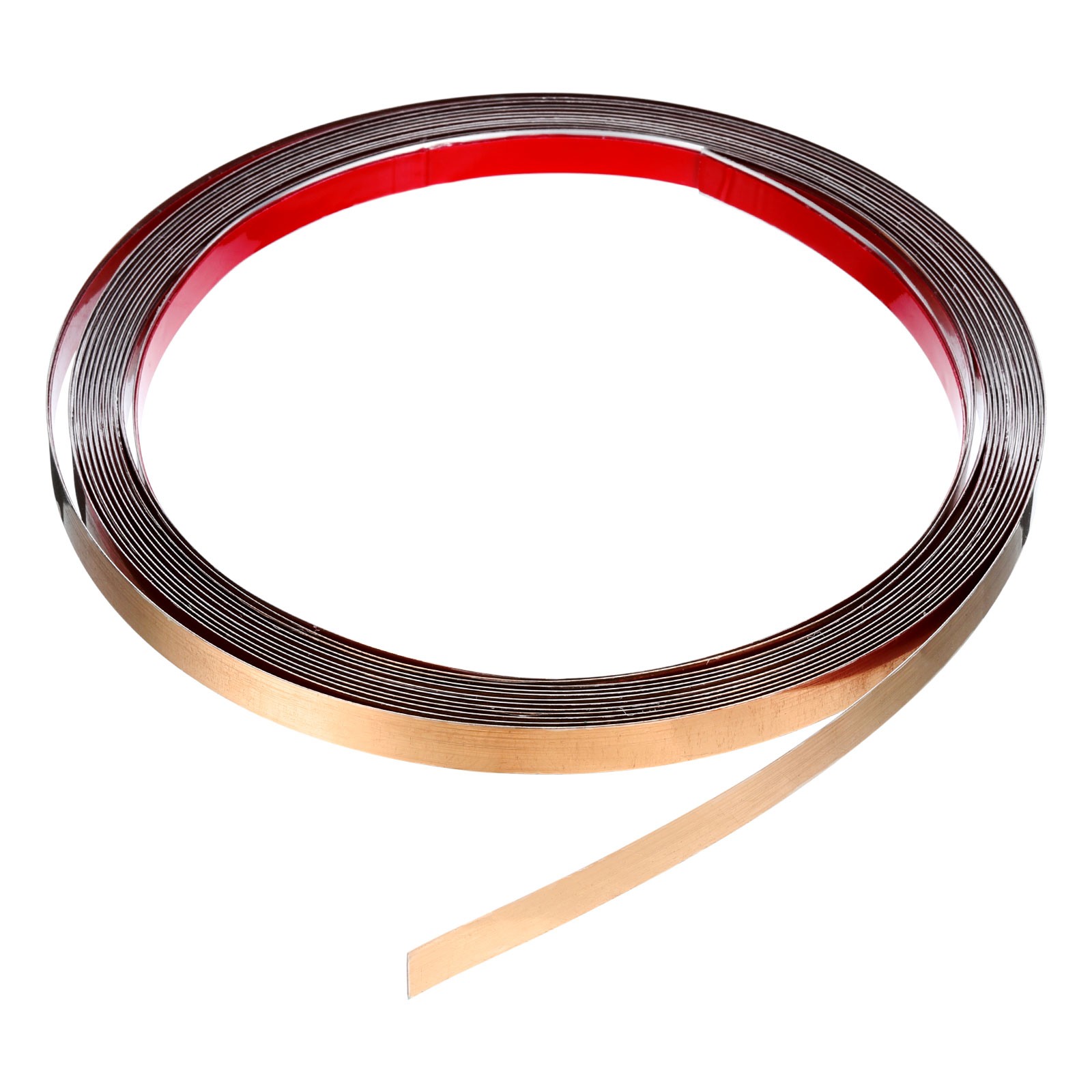 19.7ft x 0.39″ Wall Trim Self Adhesive Stainless Steel Mirror Finish Rose Gold