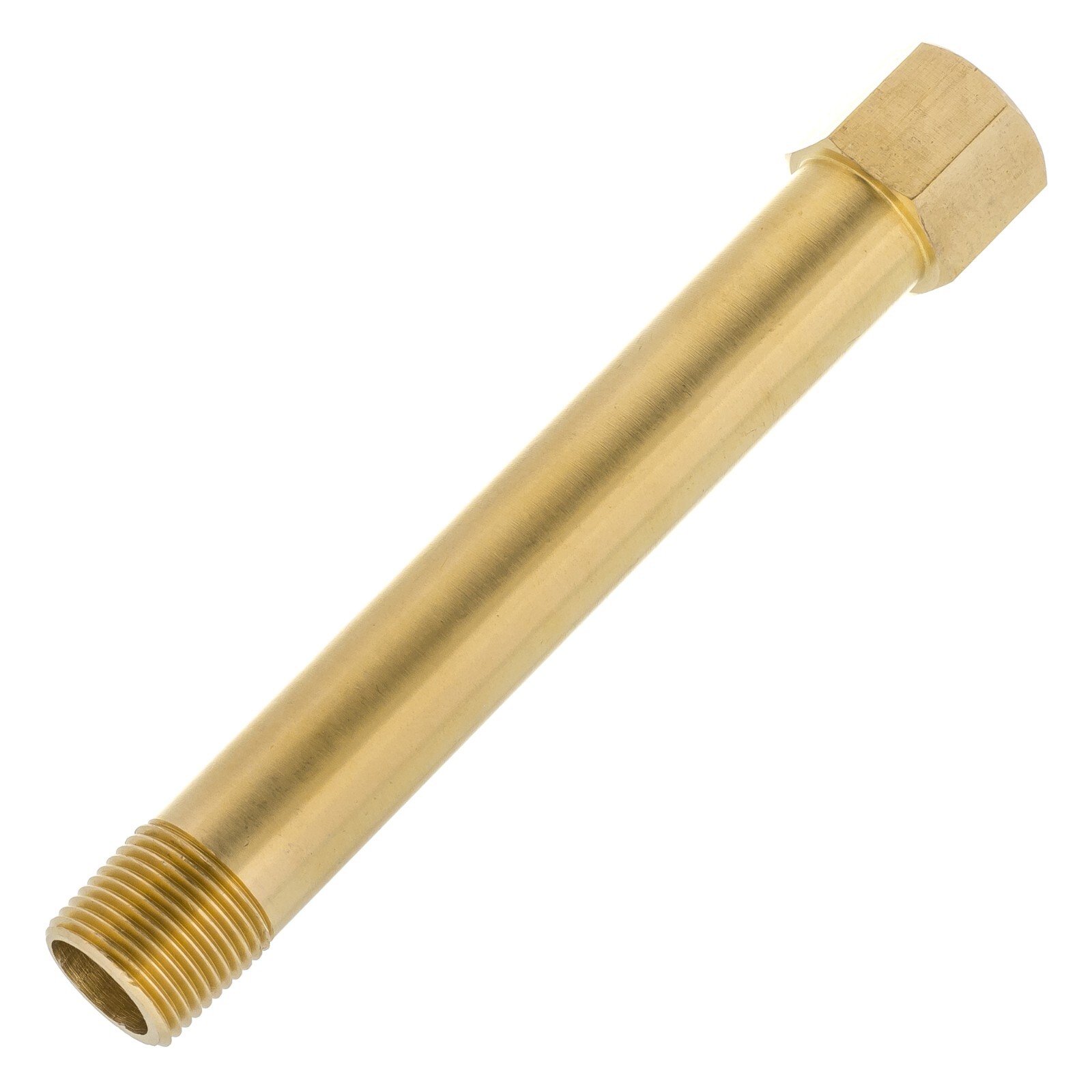 100mm 1/4″ BSP Male To Female Thread Brass Pipe Extension Fitting Connector