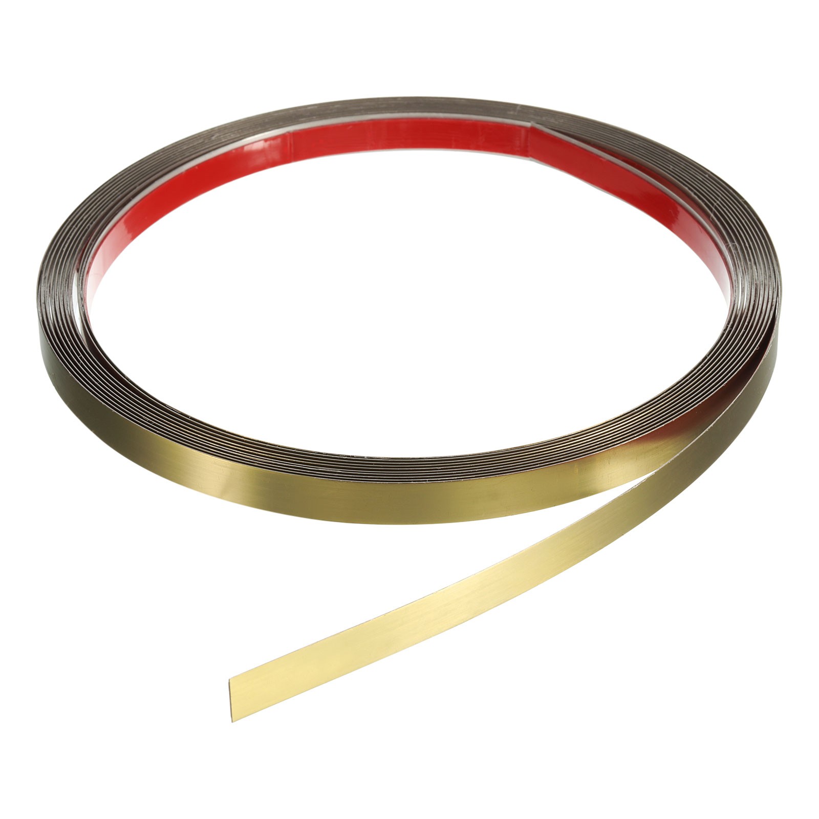 16.4ft x 0.39″ Wall Trim Self Adhesive Stainless Steel Mirror Finish Trim Golden