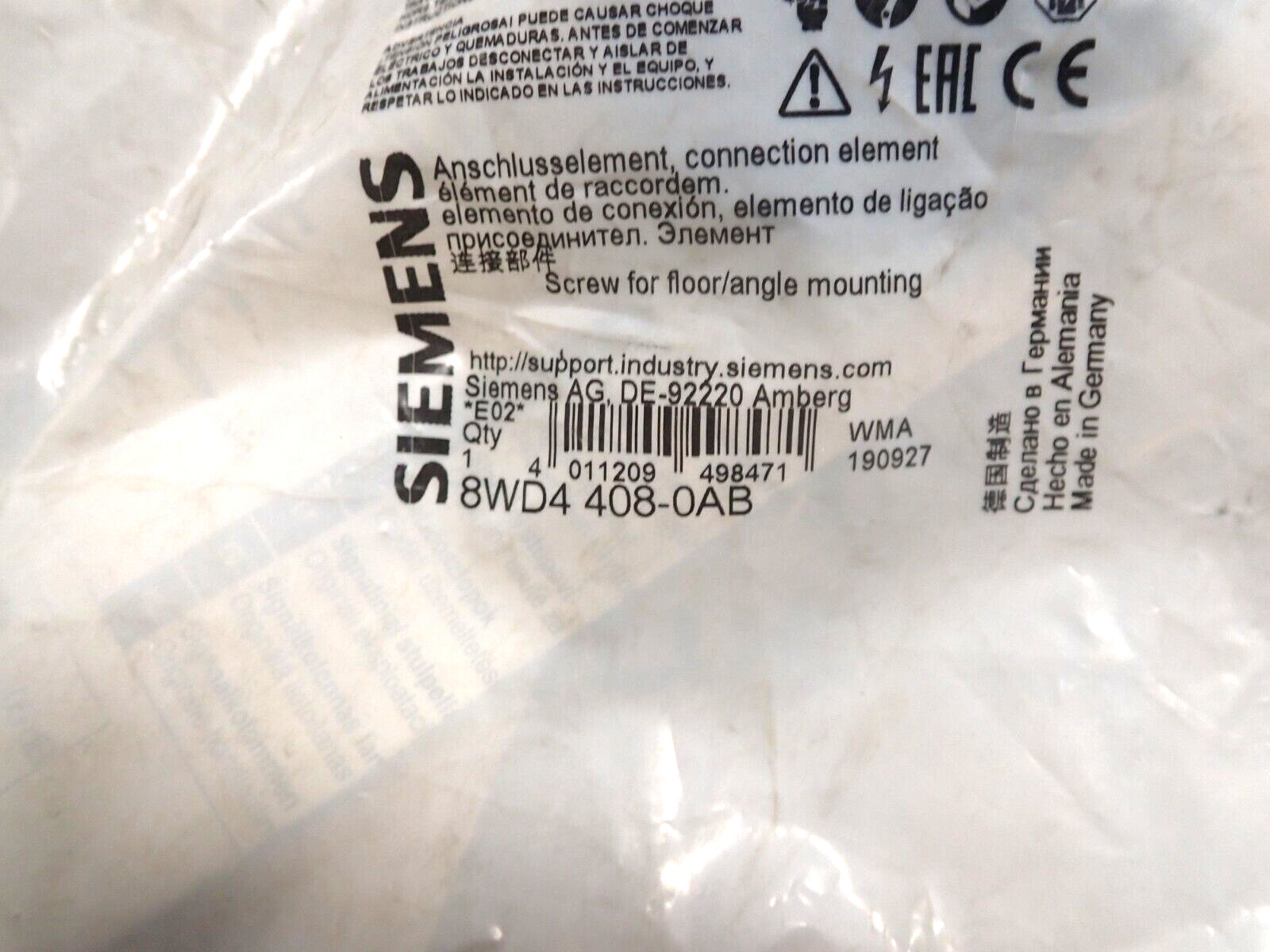 Siemens 8WD4 408-OAB Connection Element Screw Connection New