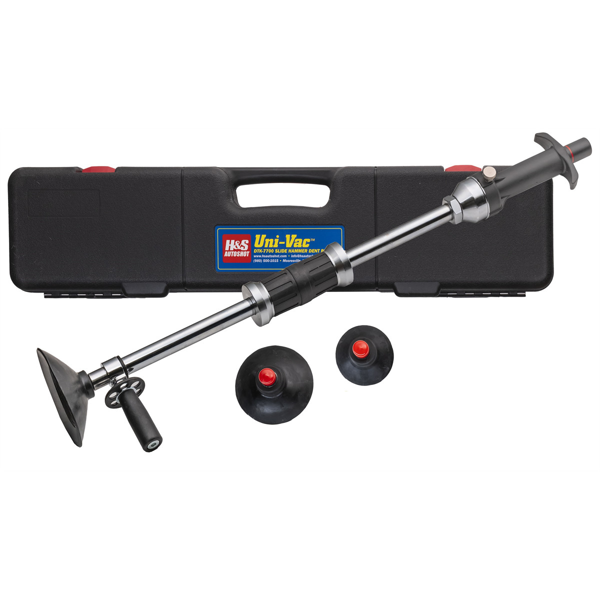 DTK-7700 H&S AutoShot DTK-7700 Uni-Vac Suction Cup Dent Pull Slide Hammer 28-in
