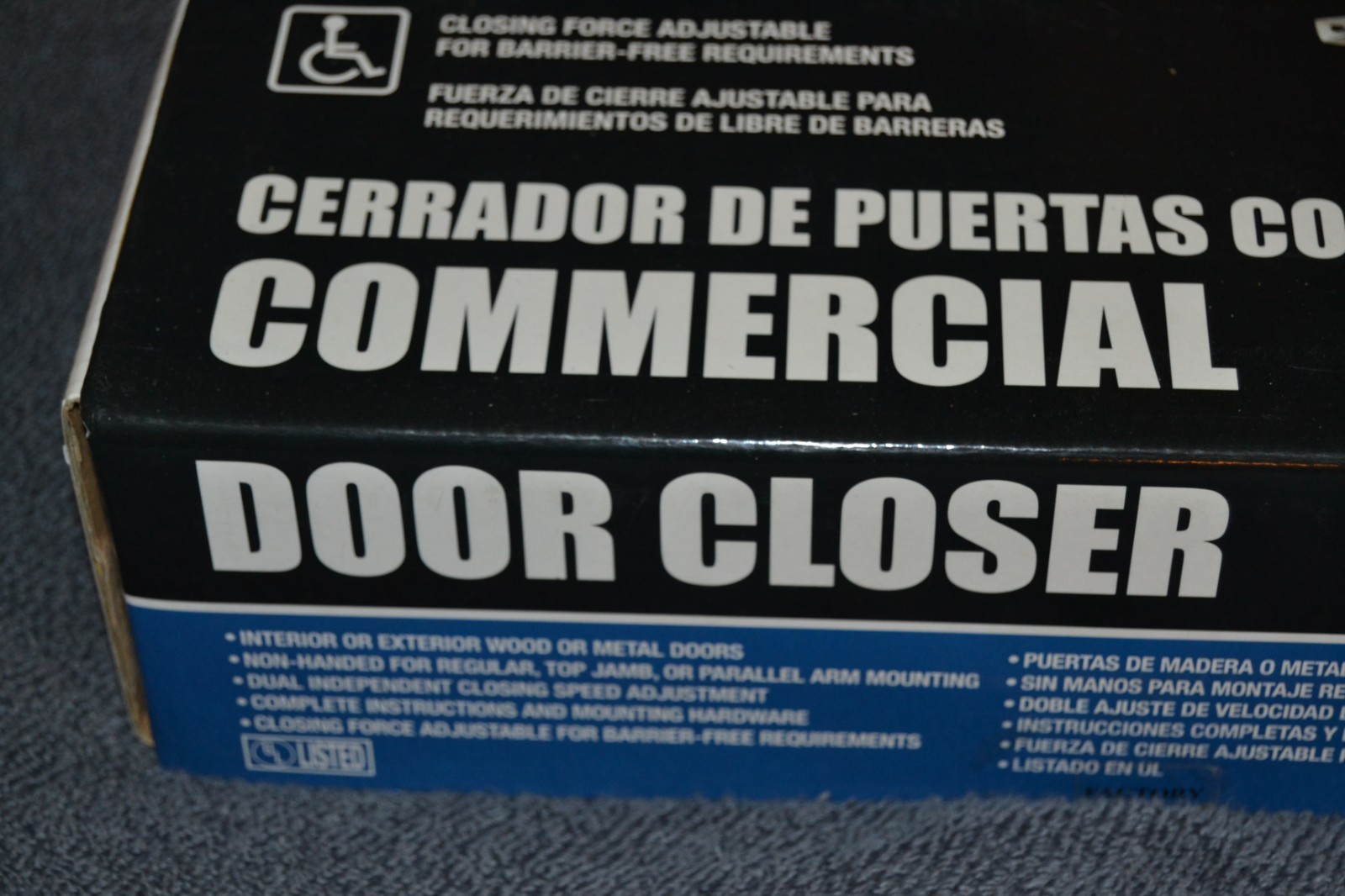 Tell Commercial Door Closer 600 Series Sz 1-4 12641 PA AL LWS